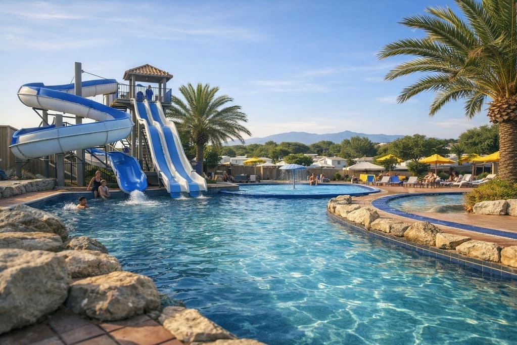 Les campings avec piscine à Canet plage