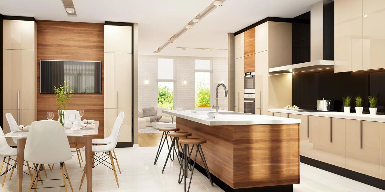 Aménager cuisine, salle à manger et salon